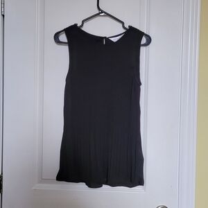 Addition Elle blouse black ribbed sheer sleeveless tank top plus XL 0X shirt